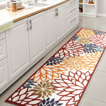 Minori Floral High-low Area Rug